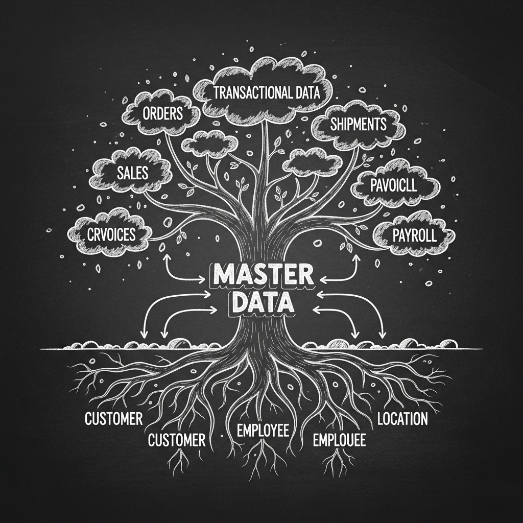 Darstellung von Datenmasken für Stammdaten